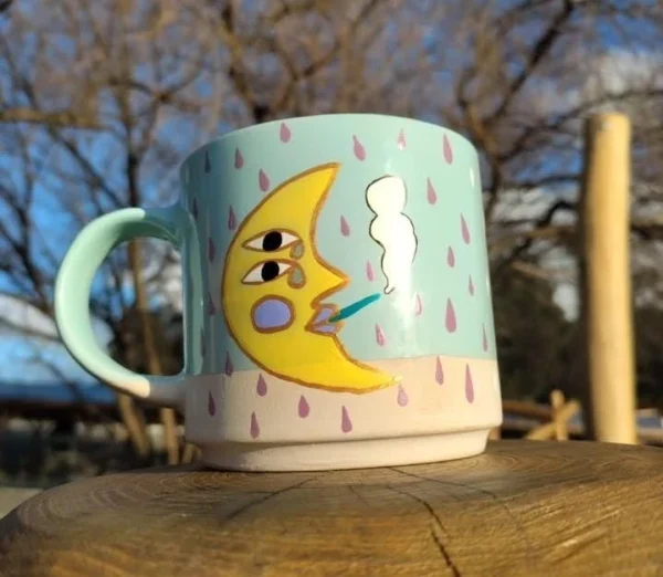 Taza luna llorona💧