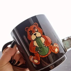 Taza oso de peluche rebelde 🔥