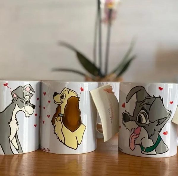 Set de tazas La Dama y el Vagabundo 🐾