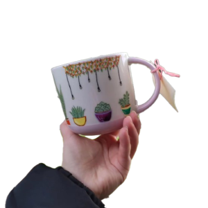 Taza de plantas